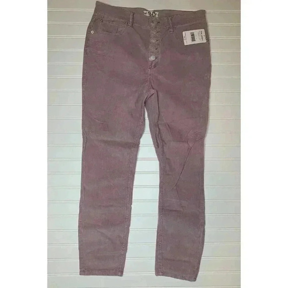 Free People Sun Chaser Corduroy Skinny Jeans Lilac 30 NEW.     71 - Picture 3 of 5